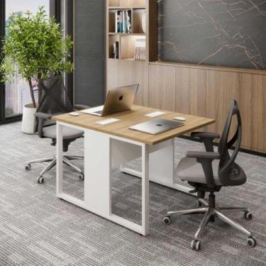 Imagem de Plataforma Para 2 Lugares Pés em Metal 90 cm x 1,20 m Mac Br - F5 Offi