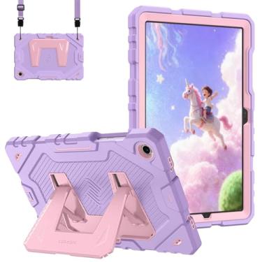 Imagem de Fintie Capa adequada para crianças para Samsung Galaxy Tab A11+ Plus 2025/ A9+ Plus 28 cm 2023, capa protetora resistente à prova de choque com suporte e alça de ombro, roxa