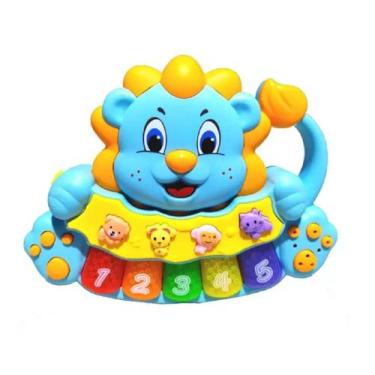 Imagem de Teclado Musical Luz e Som Pianinho Divertido para Bebês - Company Kids