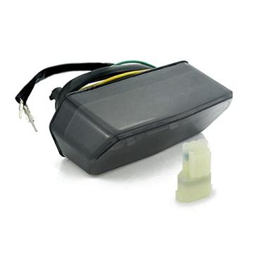 Imagem de MOUDOAUER 5 fios, 24 LEDs, luz traseira de freio de seta integrada de fumaça de motocicleta para Honda Accessory