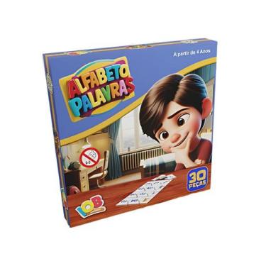 Imagem de Jogo Do Alfabeto Palavras 30 peças IOB - IOB Brinquedos, Colorido