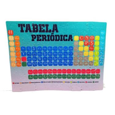 Imagem de Quebra-cabeça Tabela Periódica de 120 peças em MDF - Reidopendrive