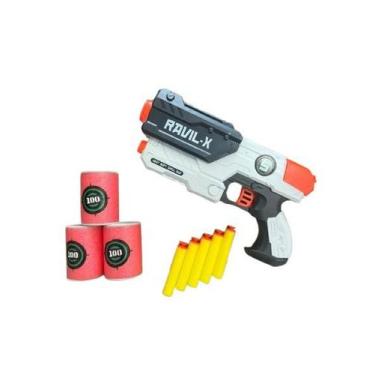 Imagem de Brinquedo Lança Dardos Tipo Nerf Com Alvo Ravil X Unitoys