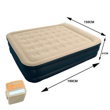 Imagem de Cama De Ar Colchão Inflável Casal - Solteiro Dupla Com Bomba Integrada
