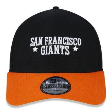Imagem de BONÉ NEW ERA 940 SAN FRANCISCO GIANTS HERITAGE OLD STAR MBI21BON107 PRETO LARANJA-Masculino