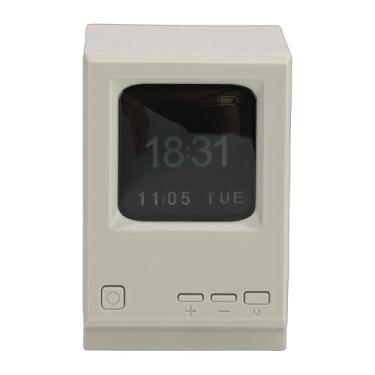 Imagem de Diydeg Alto-falante Bluetooth, Relógio Digital de Mesa Com Carregamento USB, Alto-falante Estilo Computador Vintage, Digital Portátil para Escritório Doméstico, Mulheres e