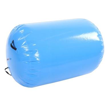 Imagem de SPYMINNPOO Esteira da Ginástica da Pista de Ar, Rolo de Ar Inflável Portátil do Equipamento de Queda do Pvc Com Bomba Manual para o Treinamento Ioga (blue)