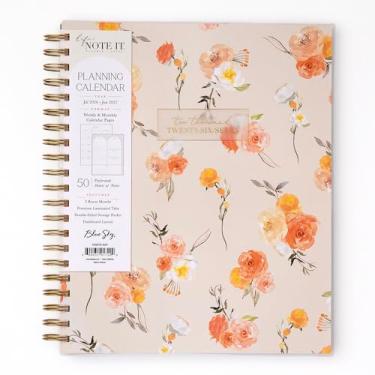 Imagem de Blue Sky Agenda semanal e mensal do ano acadêmico Life Note It, Hannah (Hannah- 2026/2027, 21,6 cm x 28 cm)