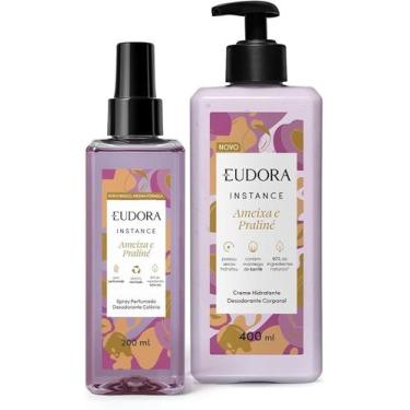 Imagem de Kit Eudora Instance Ameixa e Praliné Body Splash e Creme Hidratante 40