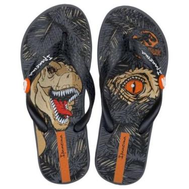 Imagem de Chinelo Grendene Ipanema Jurassic Park II - Infantil - Preto, Preto, 2