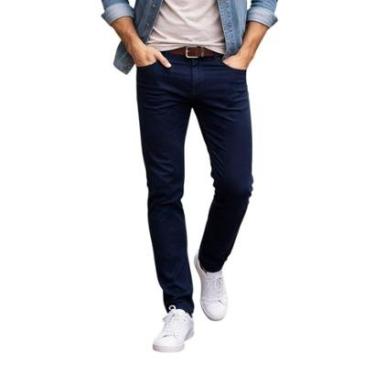 Imagem de Calça Jeans Masculina Dudalina Slim Classic Marinho - 910131-Masculino
