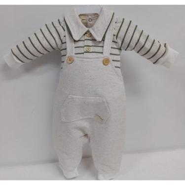 Imagem de Macacão Jardineira Longo Luxo Bebê Menino Linho Lessa B9114-Masculino