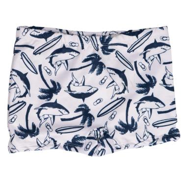 Imagem de Sunga Infantil Praiamix Tubarão Shark Tutuba Coqueiros Proteção UV50 Masculina-Masculino
