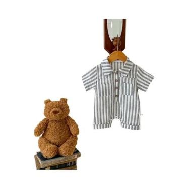 Imagem de Macacão De Verão Para Bebês Meninos Recém-Nascidos Com Manga Curta Lis