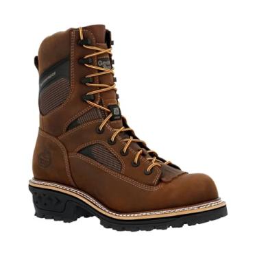 Imagem de Georgia Boot Bota masculina impermeável masculina industrial e de construção, Marrom, 41 BR
