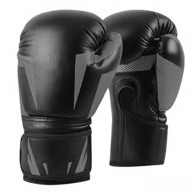 Imagem de Luvas de Boxe para Muay Thai Treinamento Socos Bolsa Equipamento Esportivo Prática com Espuma Grossa PU Premium Palma Respirável Design Ergonômico Suporte Pulso Fita Fixação Homens e Mulheres
