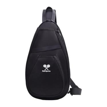 Imagem de Pegciuho Mochila para Tênis, Bolsa para Raquete de Tênis de Mesa, Bolsa para Badminton, Mochila Esportiva, Leve, Alça Ajustável, Formato Ergonômico para Homens, Preto