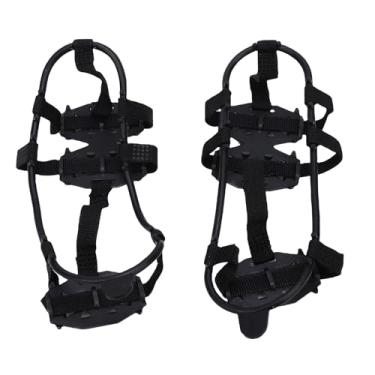 Imagem de Generic Apertos de Gelo Leves, Ajuste Universal, Chuteiras de Gelo para Sapatos, Botas, Viagens Diárias, Armazenamento Compacto, Borracha de Poliéster (L)