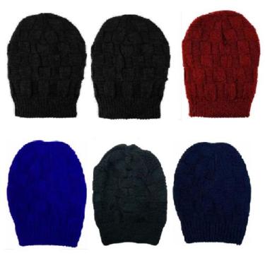 Imagem de Kit C/6 Touca Gorro Tamine D-19 Duplo Unissex Tijolinho, Sortido