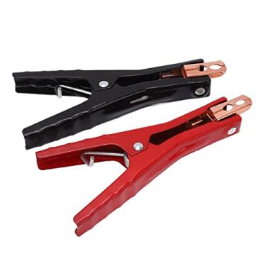 Imagem de KIMISS Clipe de Teste de Bateria de Liga de Alumínio 400a, 2 Peças-braçadeira de Teste de Reforço Preto e Vermelho para Aplicações de Carro, Barco, Rv e Atv