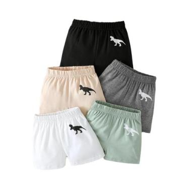 Imagem de Conjunto De 5 Calções Casuais De Verão Com Estampa De Animais Para Men