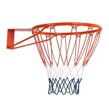 Imagem de Aro Oficial De Basquete Profissional 45cm Em Aço Com Rede Tricolor