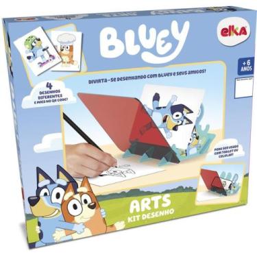 Imagem de Brinquedo para Colorir Bluey ARTS KIT Desenho 6+ ANOS
