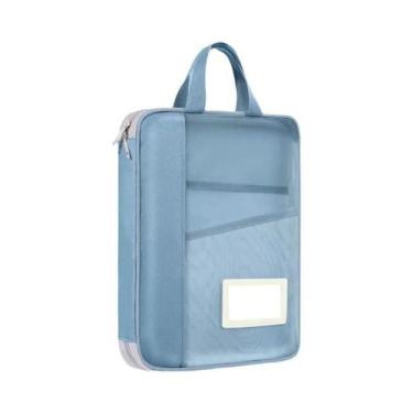 Imagem de Bolsa Transparente A4 De Grande Capacidade Com Zíper Para Estudantes E