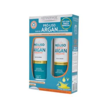 Imagem de Kit kerabrasil shampoo+condicionador 200ml oleo de argan
