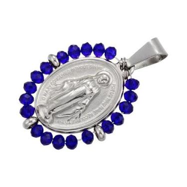 Imagem de Colar Com Pingente Da Virgem Maria Em Ouro Arco-Íris Para Mulheres, Co