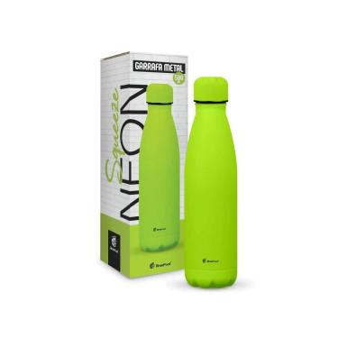 Imagem de Garrafa Térmica Metal Neo - Verde Neon - 500ml - Brasfoot