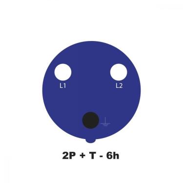 Imagem de Plugue Móvel Industrial 2P+T 16 A 220-250 Tramontina