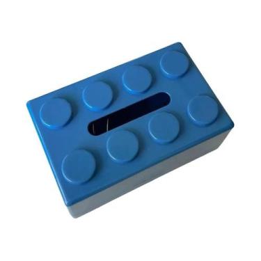 Imagem de Caixa De Lenços Criativa Em Formato De Bloco De Montar Para Armazename