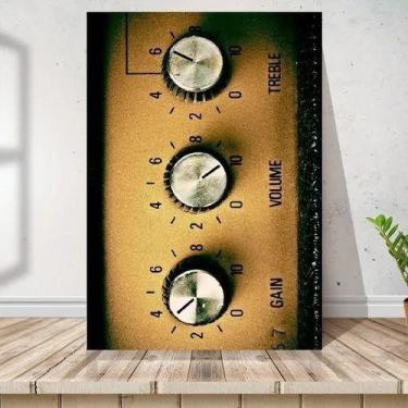 Imagem de Placa Quadro Rock Amplificador Marshall Mdf 20x20cm - ARTSIM