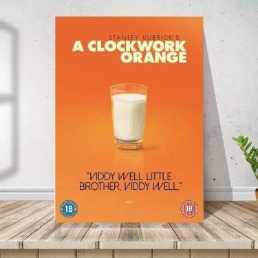 Imagem de Placa Quadro Filme Clockwork Laranja Mecânica O Mdf 30x30cm - ARTSIM