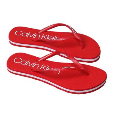 Imagem de Chinelo Feminino Calvin Klein Swim Vermelho CKSWF1100I-Feminino