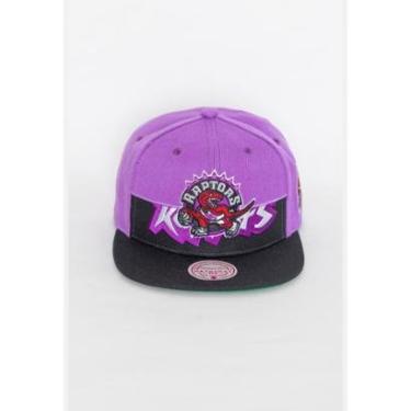 Imagem de Boné Mitchell & Ness NBA Snapback Half N Half Toronto Raptors Masculino-Masculino