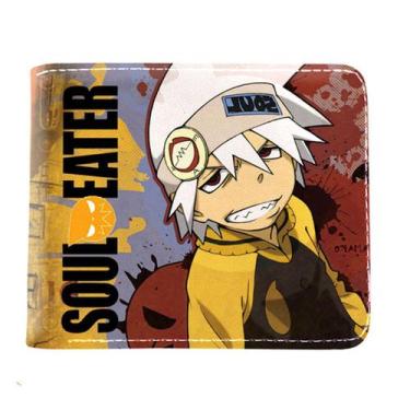 Imagem de Carteira, bolsa de moedas, couro, duas dobras, curta para anime Souls 