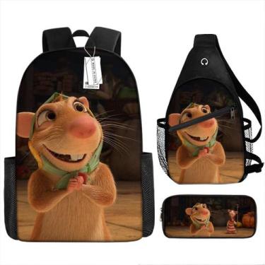 Imagem de Conjunto de mochilas Amazings Maurices Cartoon Kids School 3 unidades 