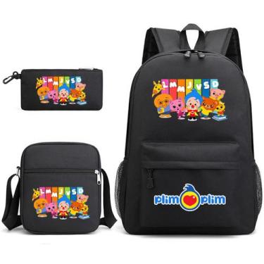 Imagem de Conjunto de mochilas Plims Plims Clown School, 3 unidades para criança