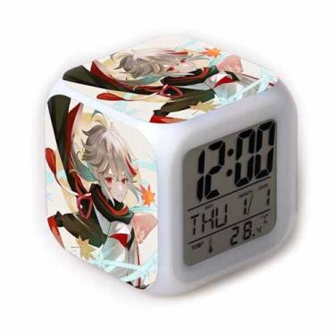Imagem de Despertador Genshins Impacts Square LED digital para crianças - yiweis