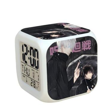 Imagem de Despertador digital LED Jujutsus Kaisens Square 8x8x8cm - yiweisai