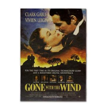 Imagem de Pôster de arte de parede com imagem Gone with Wind Anime 51,5x36cm - y