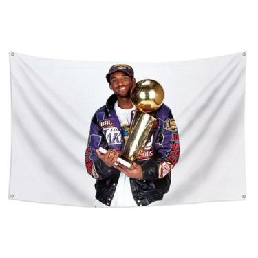 Imagem de Tapeçaria Kobe Bryant Flag Art Anime Wall Pendure 90x150cm - yiweisai
