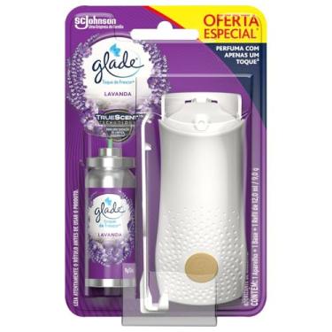 Imagem de Glade Aromatizador de Ambiente Spray, Odorizador de Ambiente Lavanda, 1 Aparelho e Refil 12ml