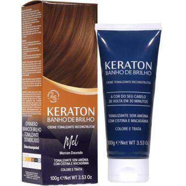 Imagem de Keraton Tonalizante Banho de brilho 100g Mel Marrom Dourado