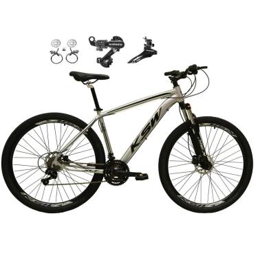 Imagem de Bicicleta Aro 29 KSW XLT 24v Shimano Freio Hidráulico Suspensão Dianteira MTB Alumínio-...