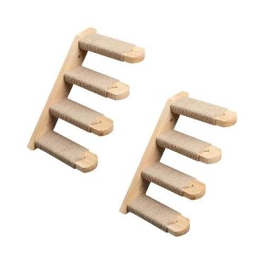 Imagem de Torre Arranhador Para Gatos DIY Com Rede, Cama, Prateleiras Para Escal