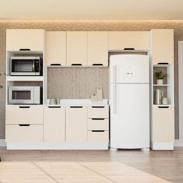 Imagem de Cozinha Modulada 5 Pecas com Tampo e Rodape Maeena Politorno