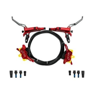 Imagem de Freio Hidráulico De Disco Com 4 Pistões Para Bicicleta MTB AM DH 82/14